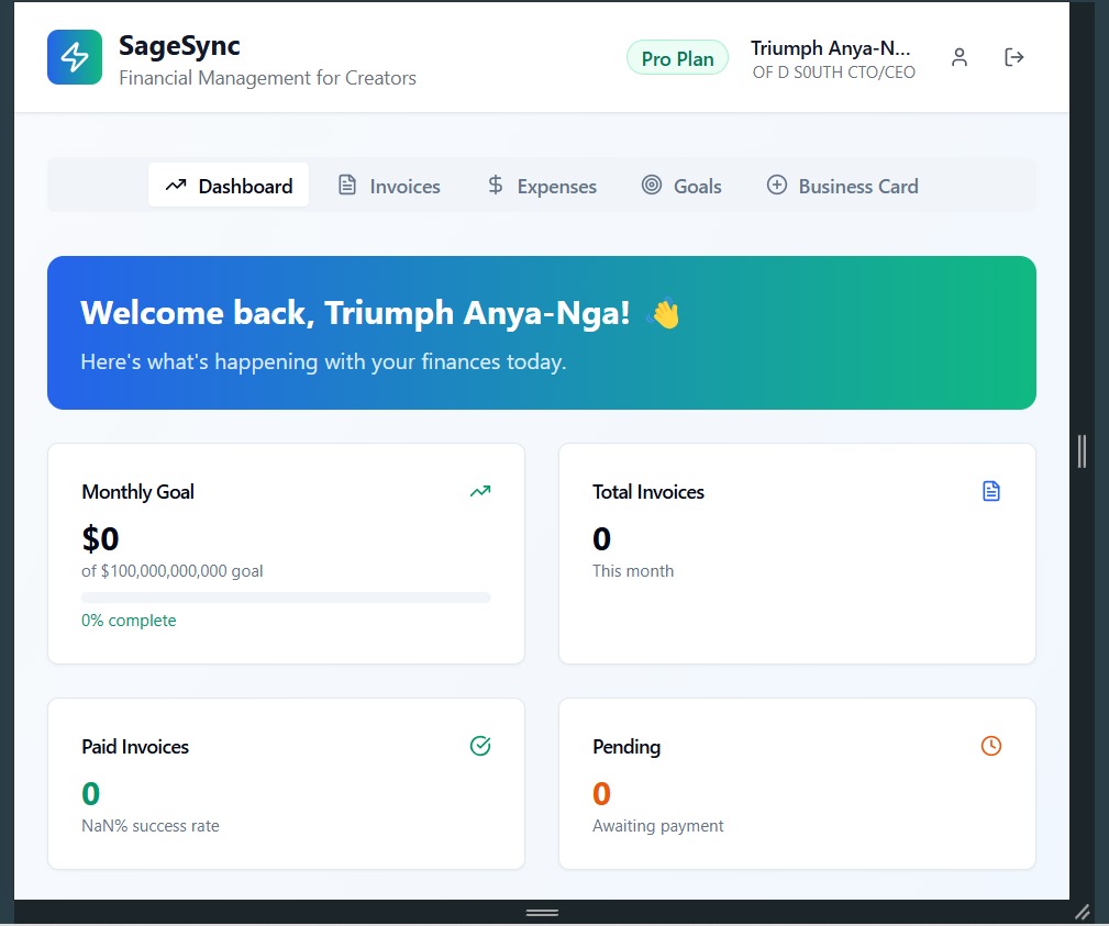 SageSync Dashboard